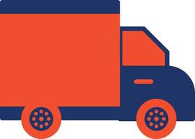 ícone de cor do caminhão de entrega vetor