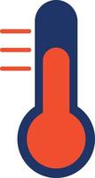 ícone de cor do termômetro vetor