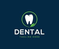 design de logotipo odontológico. logotipo do dentista. logotipo de vetor de empresa criativa de clínica odontológica