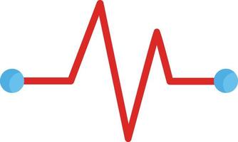 ícone plano de eletrocardiograma vetor