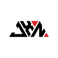 design de logotipo de letra de triângulo jxn com forma de triângulo. monograma de design de logotipo de triângulo jxn. modelo de logotipo de vetor de triângulo jxn com cor vermelha. logotipo triangular jxn logotipo simples, elegante e luxuoso. jxn
