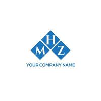 design de logotipo de letra mhz em fundo branco. conceito de logotipo de letra de iniciais criativas mhz. design de letra mhz. vetor