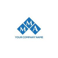 design de logotipo de carta mma em fundo branco. conceito de logotipo de letra de iniciais criativas mma. design de letra mma. vetor