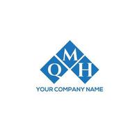 design de logotipo de letra qmh em fundo branco. conceito de logotipo de letra de iniciais criativas qmh. design de letra qmh. vetor