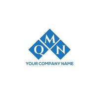 design de logotipo de carta qmn em fundo branco. conceito de logotipo de letra de iniciais criativas qmn. design de letra qmn. vetor