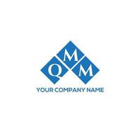 design de logotipo de letra qmm em fundo branco. conceito de logotipo de letra de iniciais criativas qmm. design de letra qmm. vetor