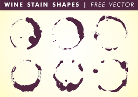 Vinho Stain Shapes Free Vector