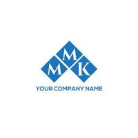 design de logotipo de carta mmk em fundo branco. conceito de logotipo de letra de iniciais criativas mmk. design de letras mmk. vetor