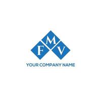 design de logotipo de carta fmv em fundo branco. conceito de logotipo de letra de iniciais criativas fmv. design de letras fmv. vetor
