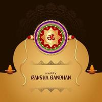 feliz raksha bandhan festival indiano fundo cultural decorativo vetor