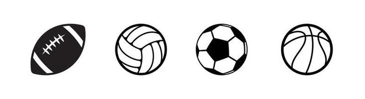 elemento de design de ícone de bola de jogo de esporte popular adequado para sites, design de impressão ou aplicativo vetor