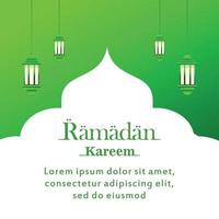 fundo do ramadan kareem vetor