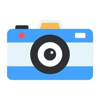 ícone de equipamento fotográfico, design vetorial de câmera vetor