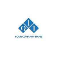 design de logotipo de letra qji em fundo branco. conceito de logotipo de letra de iniciais criativas qji. design de letra qji. vetor
