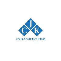 design de logotipo de carta cjk em fundo branco. conceito de logotipo de carta de iniciais criativas cjk. design de letra cjk. vetor