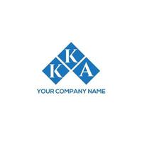 kka carta design.kka design de logotipo de carta em fundo branco. conceito de logotipo de letra de iniciais criativas kka. kka carta design.kka design de logotipo de carta em fundo branco. k vetor