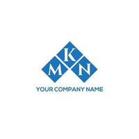 mkn letter design.mkn carta logo design em fundo branco. conceito de logotipo de letra de iniciais criativas mkn. mkn letter design.mkn carta logo design em fundo branco. m vetor