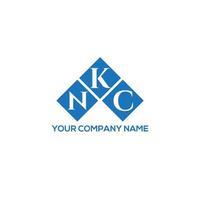 nkc carta design.nkc carta logotipo design em fundo branco. conceito de logotipo de letra de iniciais criativas nkc. nkc carta design.nkc carta logotipo design em fundo branco. n vetor