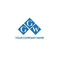 design de logotipo de carta ggw em fundo branco. conceito de logotipo de carta de iniciais criativas ggw. design de letra ggw. vetor