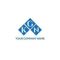 kgn carta logotipo design em fundo branco. conceito de logotipo de letra de iniciais criativas kgn. desenho de letra kgn. vetor