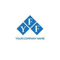 design de logotipo de carta FYF em fundo branco. Fyf conceito de logotipo de letra de iniciais criativas. design de letra fyf. vetor