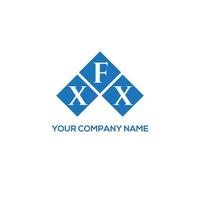 xfx carta logotipo design em fundo branco. xfx conceito de logotipo de letra de iniciais criativas. design de letra xfx. vetor