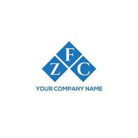 design de logotipo de letra zfc em fundo branco. conceito de logotipo de letra de iniciais criativas zfc. design de letra zfc. vetor