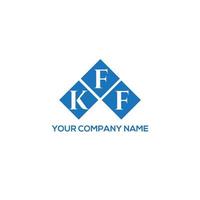 kff carta logotipo design em fundo branco. conceito de logotipo de letra de iniciais criativas kff. design de letra kff. vetor
