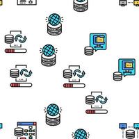 padrão sem emenda de vetor de processamento digital