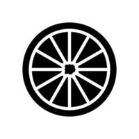 ilustração em vetor ícone de glifo de limão fatia