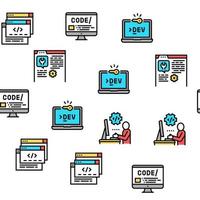 padrão sem emenda de vetor de ocupação de código dev