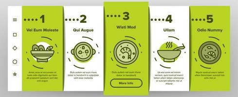 conjunto de ícones de integração de receita diferente de sopa vetor