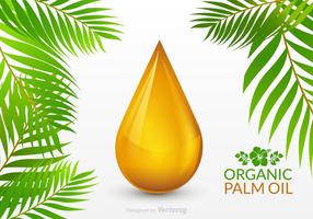 Vetor grátis de gota de óleo de palma