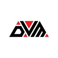 design de logotipo de letra de triângulo dvm com forma de triângulo. monograma de design de logotipo de triângulo dvm. modelo de logotipo de vetor dvm triângulo com cor vermelha. logotipo triangular dvm logotipo simples, elegante e luxuoso. dvm