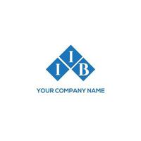design de logotipo de carta iib em fundo branco. conceito de logotipo de letra de iniciais criativas iib. design de letras ib. vetor