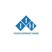 design de logotipo de carta iih em fundo branco. iih conceito de logotipo de letra de iniciais criativas. iih design de letras. vetor