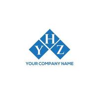 design de logotipo de letra yhz em fundo branco. conceito de logotipo de letra de iniciais criativas yhz. design de letra yhz. vetor