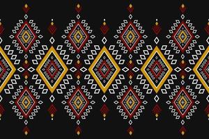 arte de belo padrão étnico. padrão geométrico sem costura em bordados tribais, folclóricos e estilo mexicano. design para plano de fundo, papel de parede, ilustração vetorial, têxtil, tecido, vestuário, tapete. vetor