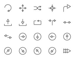 símbolos, sinais, interface e conceito de internet. coleção de ícones simples de vários ícones adequados para aplicativos, sites, artigos etc vetor