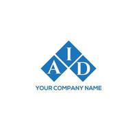 design de logotipo de carta de ajuda em fundo branco. ajuda o conceito de logotipo de letra de iniciais criativas. design de carta de ajuda. vetor