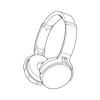 Headphone Line Art