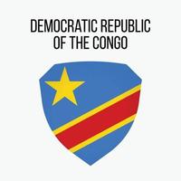 dia da independência da bandeira do vetor do congo