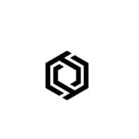 cubo abstrato hexágono logotipo design ilustração vetorial. logotipo de vetor hexágono abstrato moderno ou design de elementos. melhor para identidade e logotipos. forma simples. vetor profissional