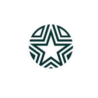 modelo de ilustração vetorial de design de logotipo criativo estrela abstrata pro vector