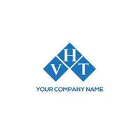 design de logotipo de carta vht em fundo branco. conceito de logotipo de letra de iniciais criativas vht. design de letra vht. vetor