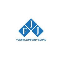 design de logotipo de carta fjj em fundo branco. conceito de logotipo de letra de iniciais criativas fjj. design de letras fjj. vetor