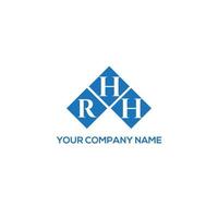 design de logotipo de letra rhh em fundo branco. rhh conceito de logotipo de letra de iniciais criativas. design de letra rhh. vetor