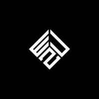 design de logotipo de letra wuz em fundo preto. conceito de logotipo de letra de iniciais criativas wuz. design de letra wuz. vetor