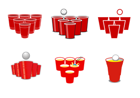 Free beer pong vector