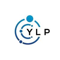 design de logotipo de tecnologia de letra ylp em fundo branco. ylp letras iniciais criativas conceito de logotipo. design de letra ylp. vetor